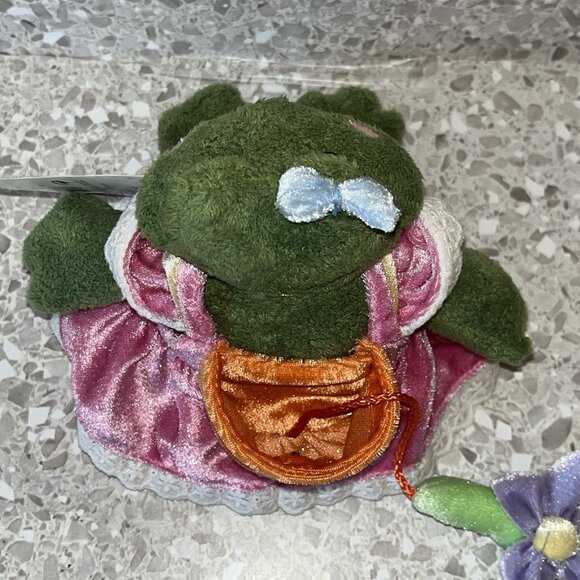 Gund Sweet Peas Ribbirta 60033 Small Plush Frog Flower in Backpack with Tag Toy - Picture 6 of 16